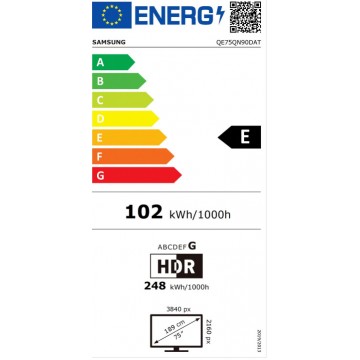 Samsung Smart Τηλεόραση 75" 4K UHD Neo QLED QE75QN90DATXXH HDR (2024)